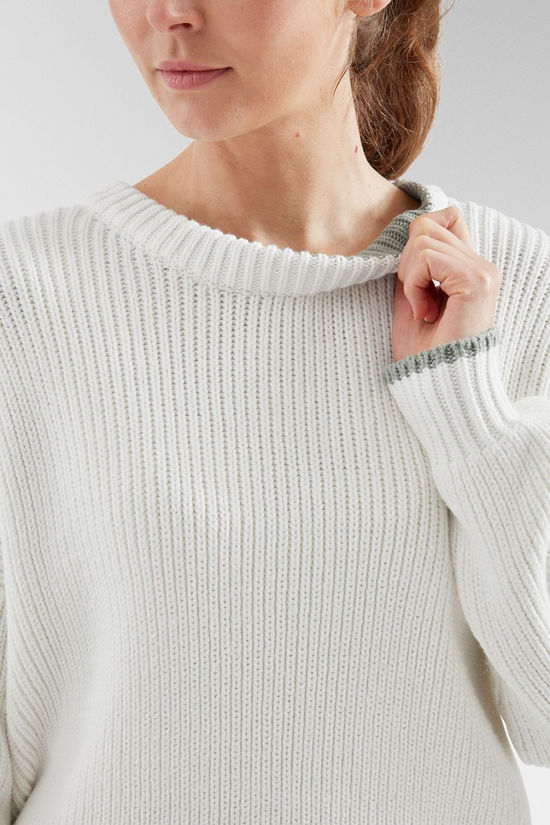 Passenger Womens Gondwana Classic Knitted Jumper Off White