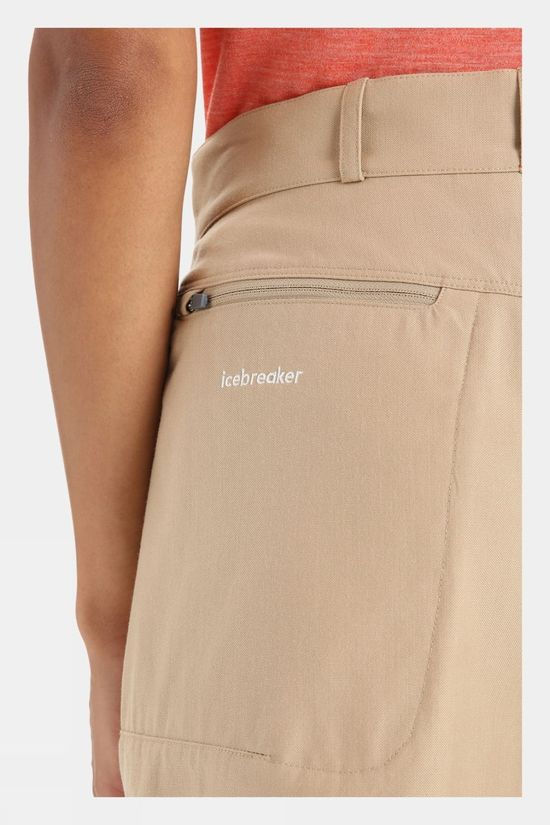 Icebreaker Womens Hike Shorts Sand