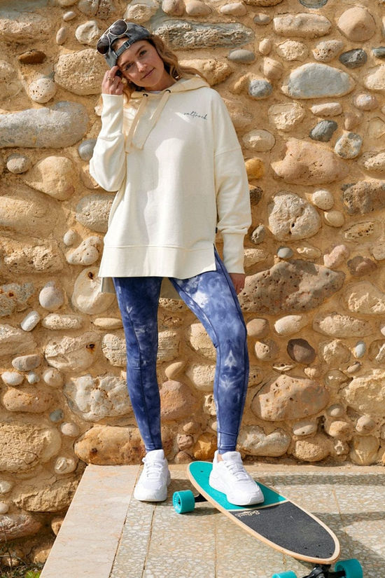 Saltrock Womens Ahimsa Leggings Mid Blue Print