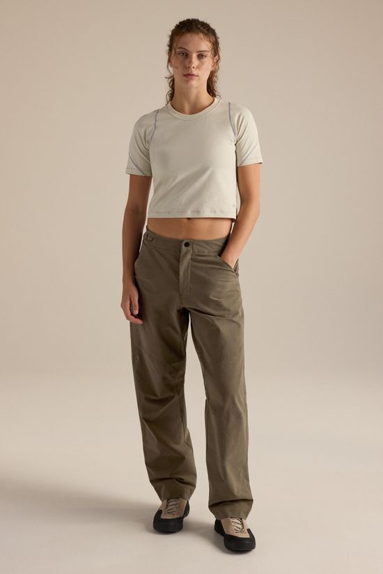 Arc'teryx Womens Clarkia Cotton Wide Leg Trousers Mongoose