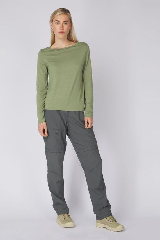Ayacucho Womens Jungle Travel Zip-Off Trousers Granite