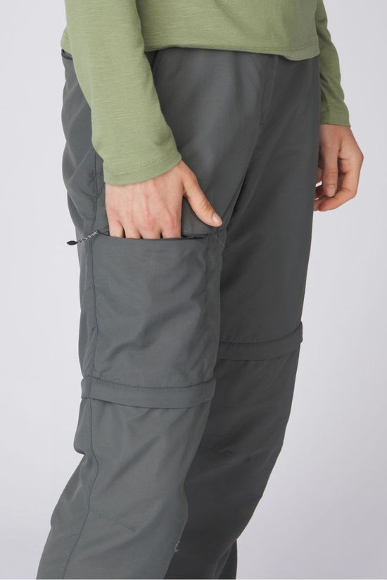Ayacucho Womens Jungle Travel Zip-Off Trousers Granite