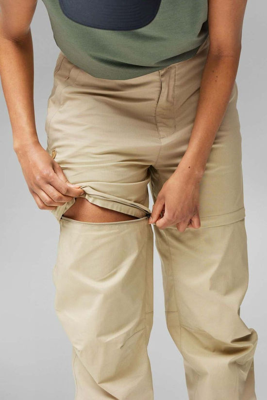 Fjallraven Womens Abisko Hike Zip-Off Trousers  Fossil