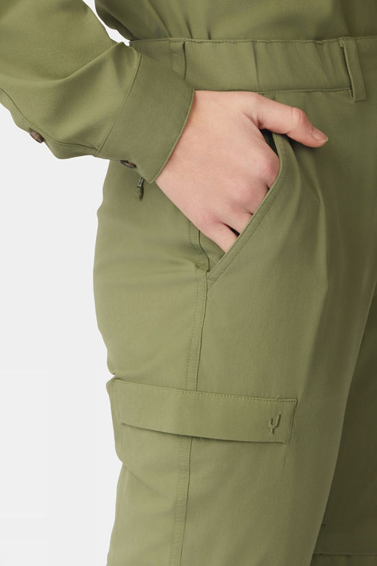 Ayacucho Womens Jungle Travel Zip-Off Trousers II Olivine