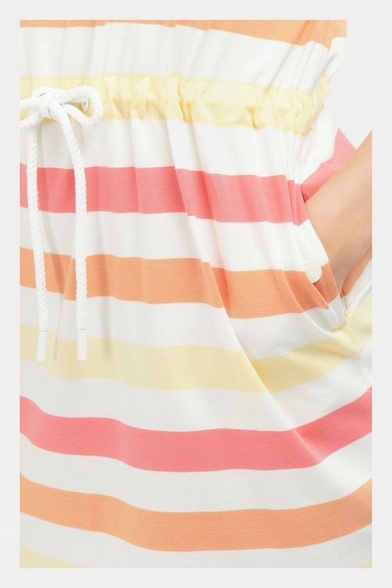 Barbour Womens Marloes Stripe Dress Pink Punch