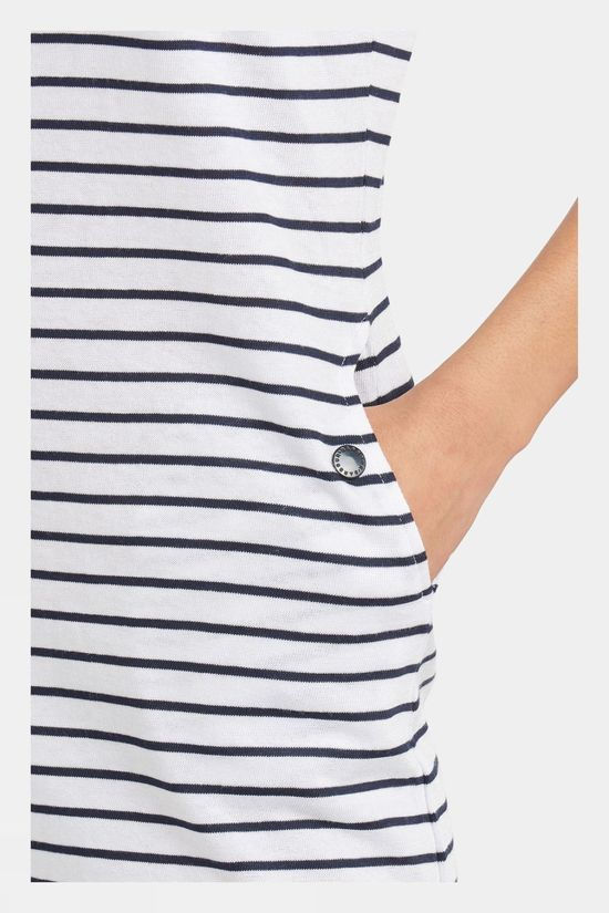 Barbour Womens Dalmore Stripe Dress White/Navy