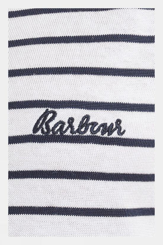 Barbour Womens Dalmore Stripe Dress White/Navy