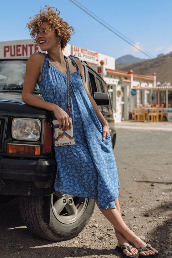 Passenger Womens Copetin Jumpsuit Seaweed Blue Steel