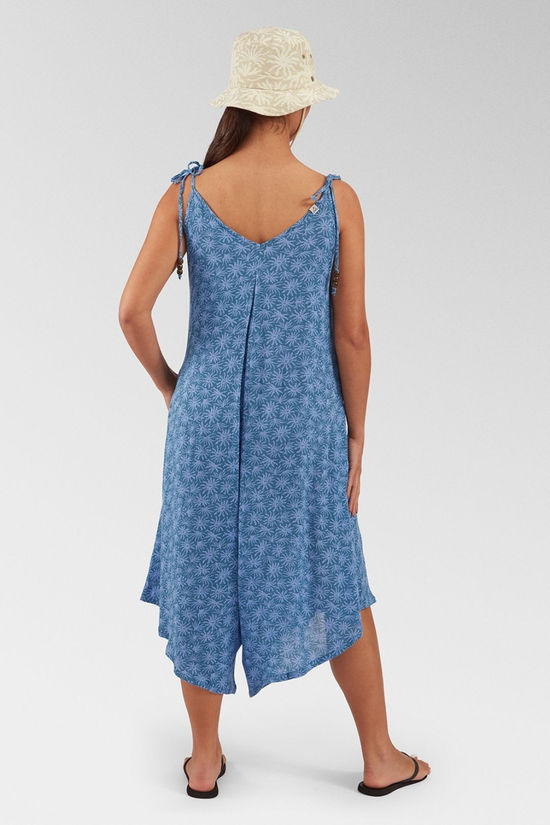 Passenger Womens Copetin Jumpsuit Seaweed Blue Steel