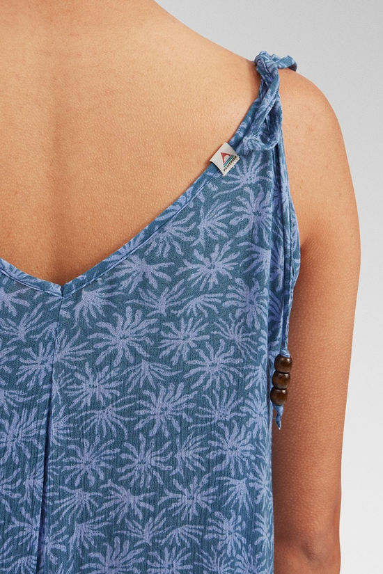 Passenger Womens Copetin Jumpsuit Seaweed Blue Steel
