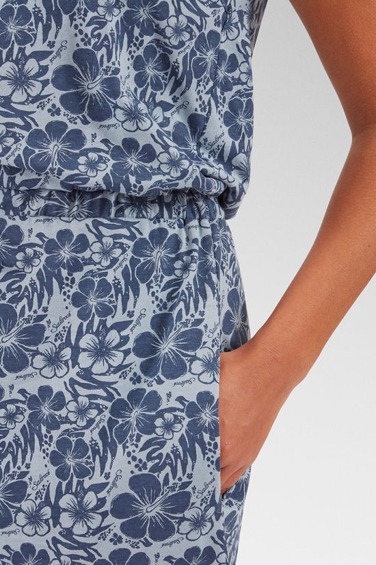 Saltrock Womens Hibiscus Bauhaus Dress Blue
