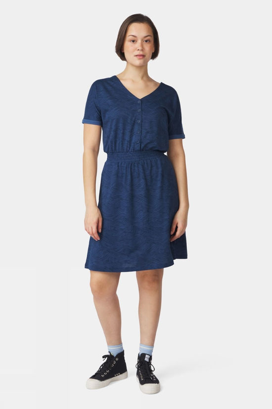 Ayacucho Womens Palisades Dress Moonlit Ocean Print