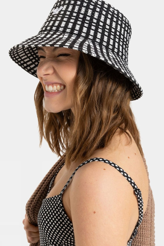 Roxy Womens Big Swell Hat Anthracite Check Me Out Yw