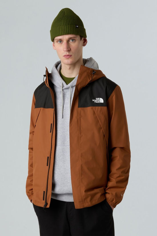 The North Face Mens Antora Jacket Burnt Umber/Tnf Black