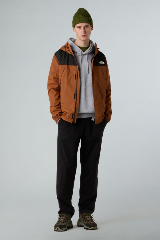 The North Face Mens Antora Jacket Burnt Umber/Tnf Black