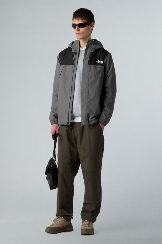 The North Face Mens Antora Jacket Smoked Pearl/Tnf Black/