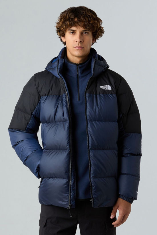 The North Face Mens Diablo Down 2.0 Hooded Jacket Estate Blue Black Heath