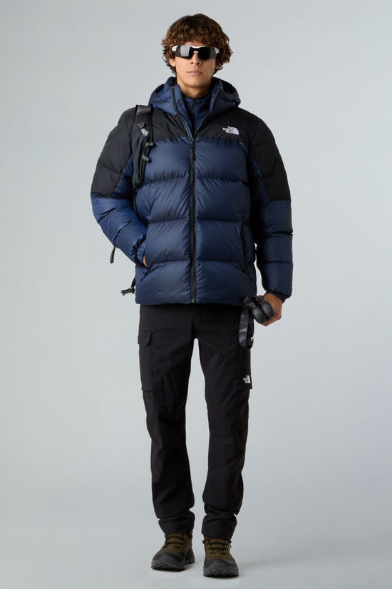 The North Face Mens Diablo Down 2.0 Hooded Jacket Estate Blue Black Heath