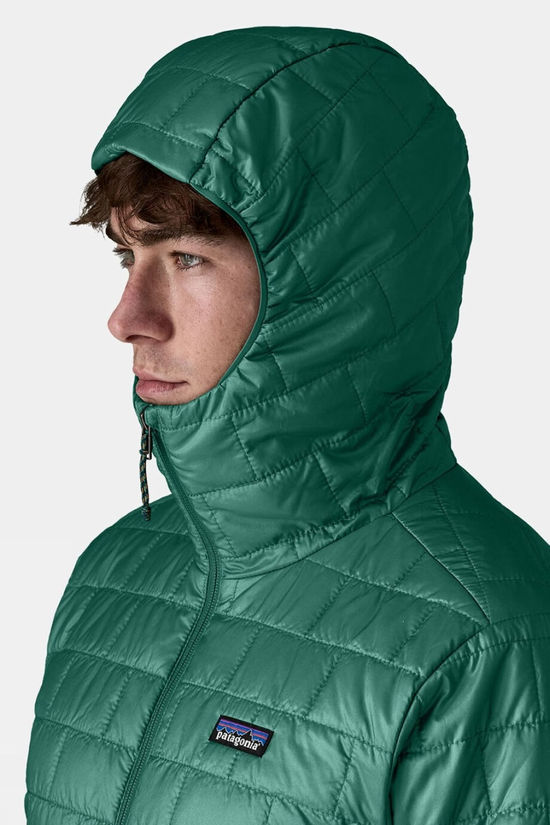 Patagonia Mens Nano Puff Hoodie Jacket Gem Green