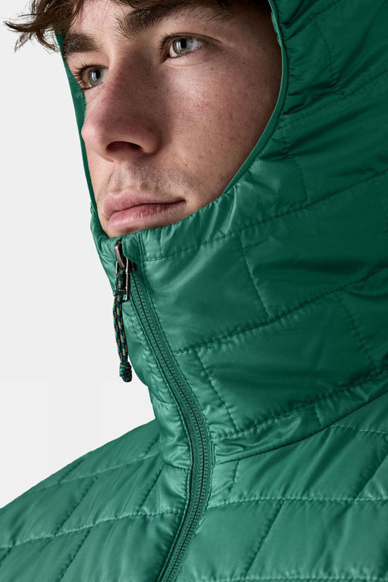Patagonia Mens Nano Puff Hoodie Jacket Gem Green