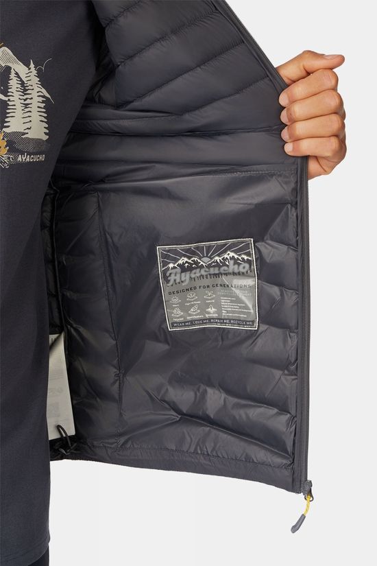 Ayacucho Mens Mountain Lightweight Down Jacket Asphalt