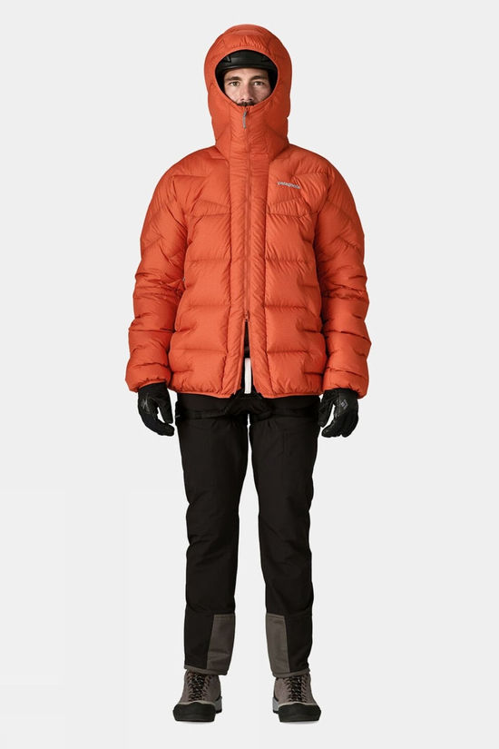 Patagonia Mens Durable Down Parka Jacket Coal Orange