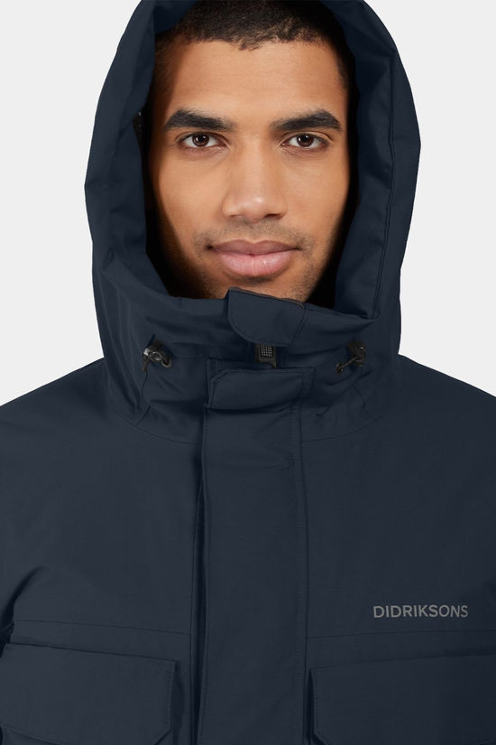 Didriksons Mens Drew Parka 8 Dark Night Blue