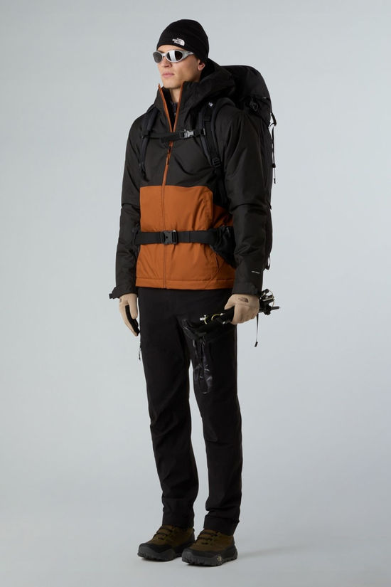 The North Face Mens Millerton Insulated Jacket Burnt Umber/Tnf Black