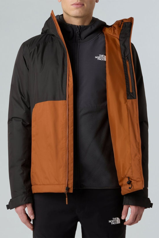 The North Face Mens Millerton Insulated Jacket Burnt Umber/Tnf Black