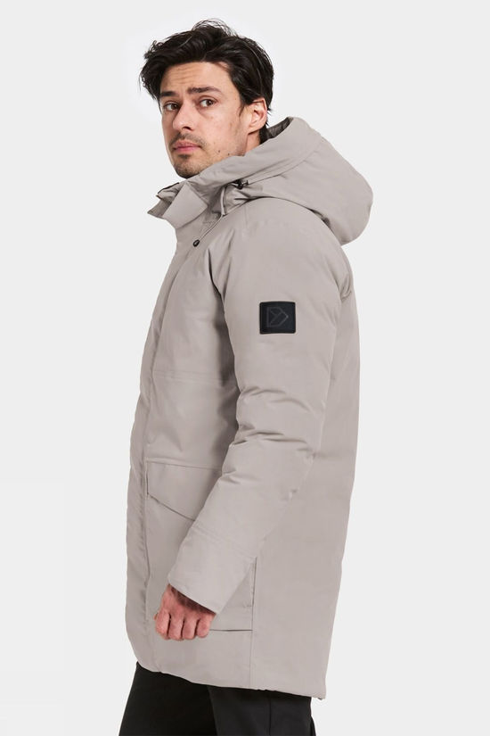 Didriksons Mens Akilles USX 2 Parka  Ash Brown