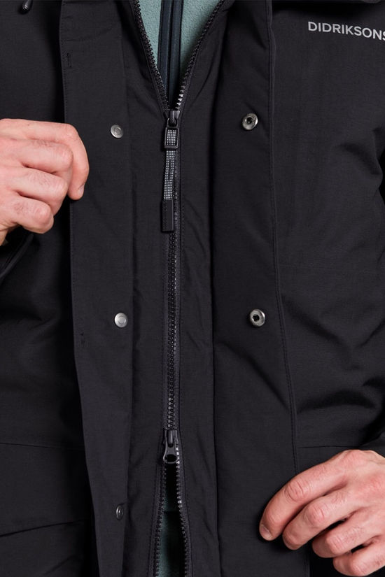 Didriksons Mens Akilles USX 2 Parka  Black