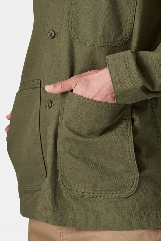 Patagonia Mens Point Reyes Canvas Jacket Basin Green