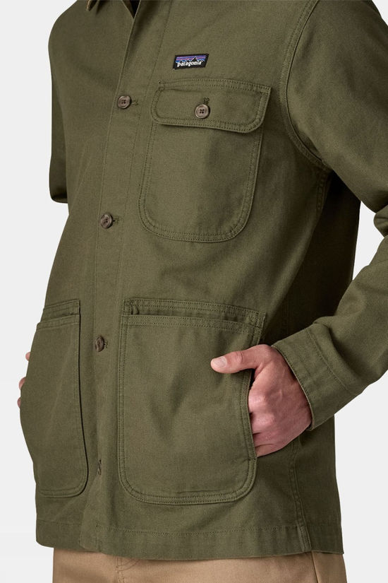 Patagonia Mens Point Reyes Canvas Jacket Basin Green