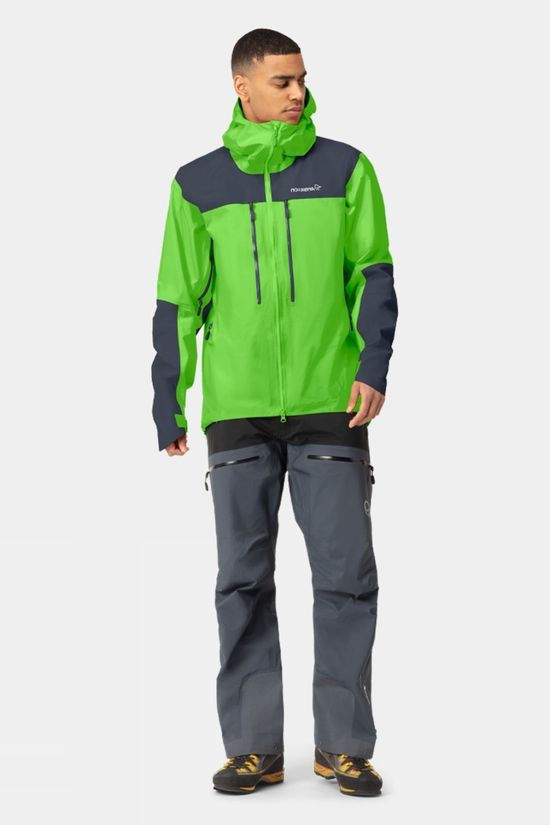 Norrona Mens Trollveggen GTX Pro Light Jacket Classic Green/ Cool Black