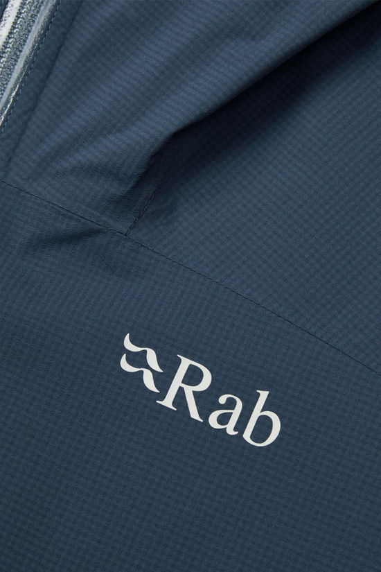 Rab Mens Downpour Light Jacket  Tempest Blue