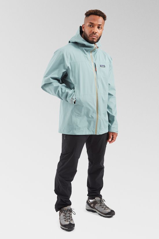 Patagonia Mens Boulder Fork Rain Jacket Blue Sage