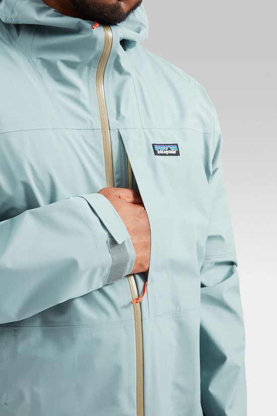 Patagonia Mens Boulder Fork Rain Jacket Blue Sage