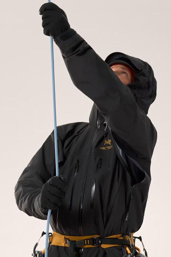Arc'teryx Mens Alpha SV Jacket Yellow, Black, Multi