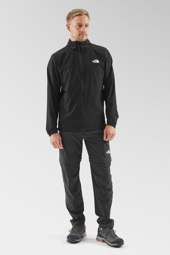 The North Face Mens Athletics Hooded Wind Jacket Tnf Black