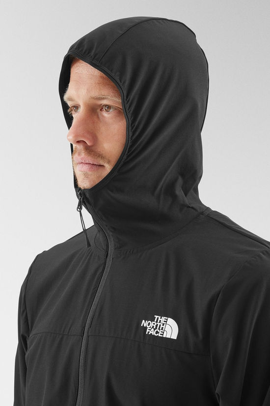 The North Face Mens Athletics Hooded Wind Jacket Tnf Black