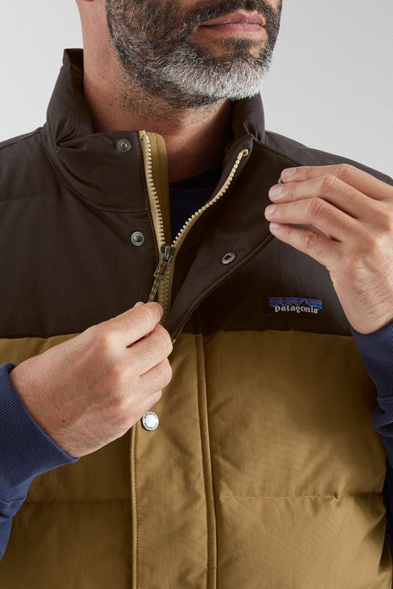 Patagonia Mens Downdrift Vest  Coriander Brown