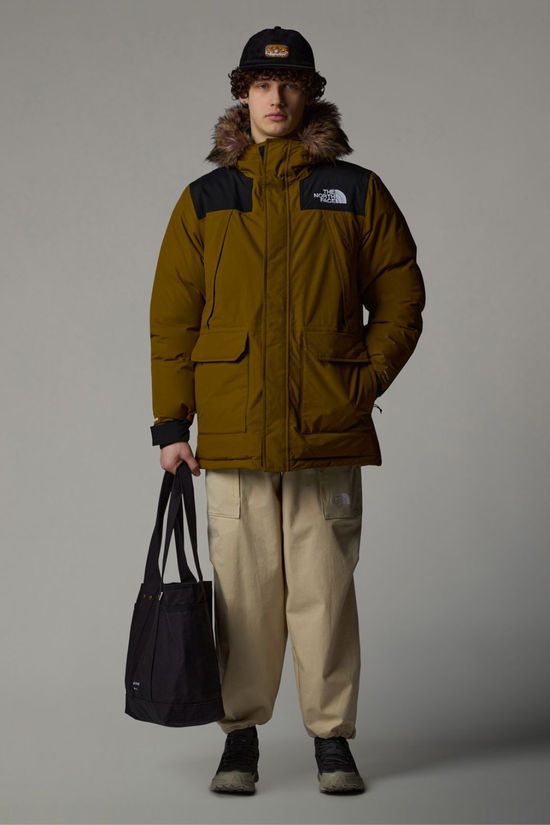 The North Face Mens Mcmurdo Parka Jacket Moss Green/Tnf Black