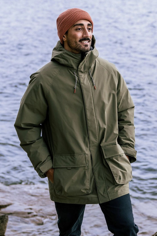 Passenger Mens Baltic Recycled 2.0 Parka Khaki