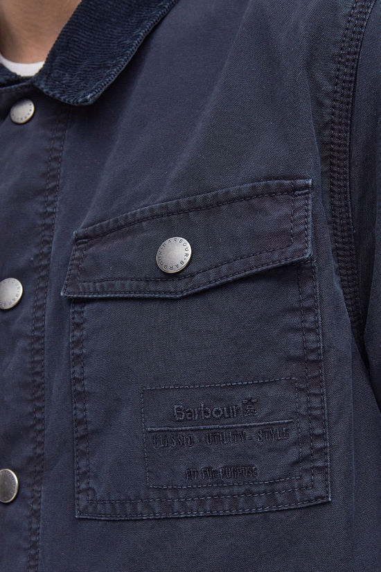 Barbour Mens Grindle Overshirt Navy