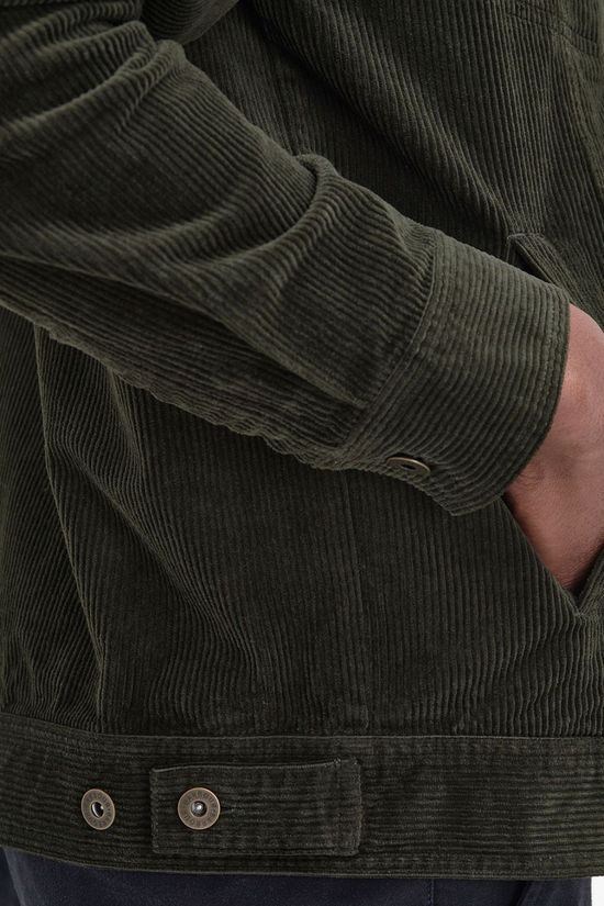 Barbour Mens Barbour Regular Garment Dyed Cord Overshirt Jacket Forest