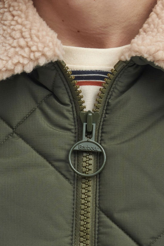 Barbour Mens Angler Quilted Jacket Fern