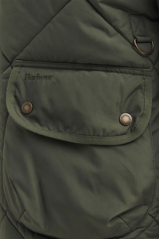 Barbour Mens Angler Quilted Jacket Fern
