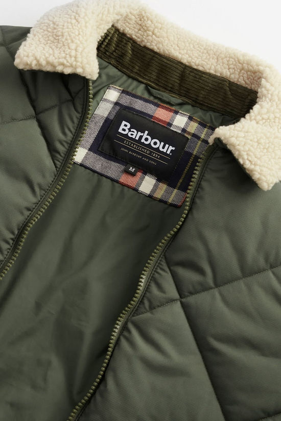 Barbour Mens Angler Quilted Jacket Fern