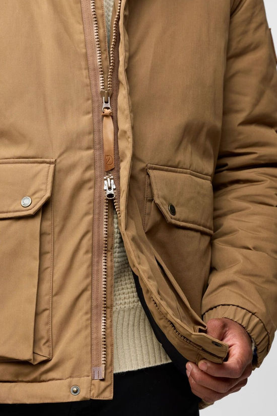 Fjallraven Mens Övik Padded Jacket Wood Brown