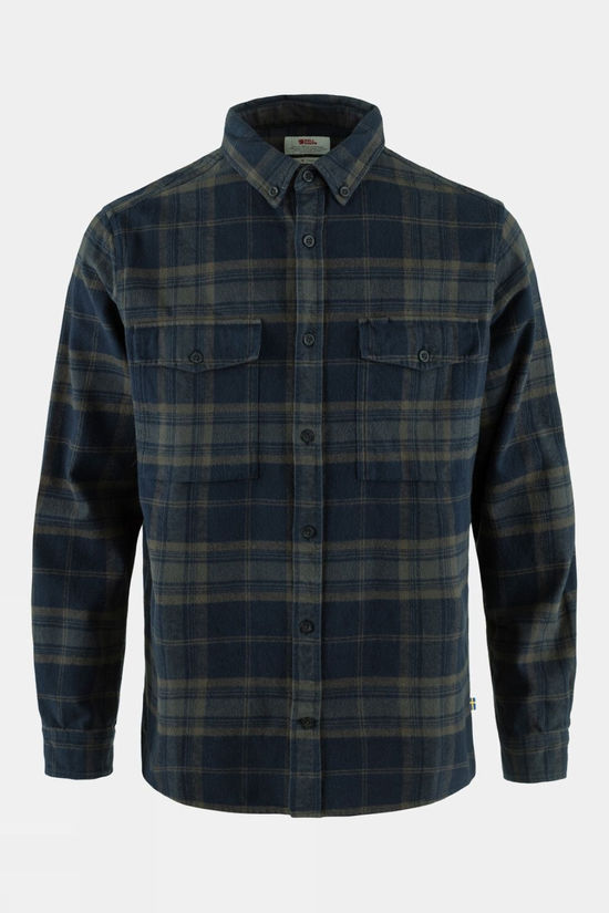 Fjallraven Mens Övik Twill Shirt  Dark Navy-Basalt